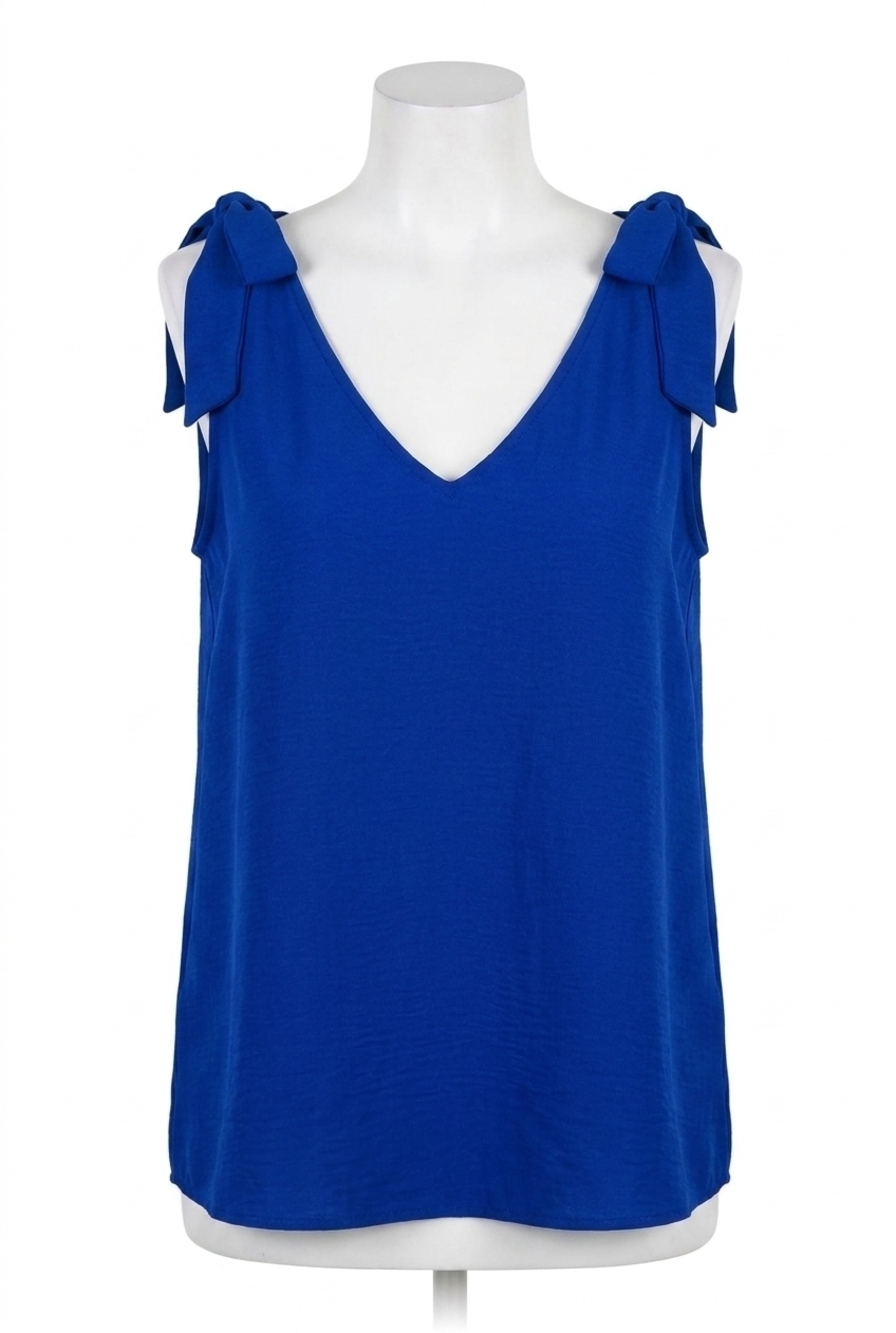 NEW VINE & LOVE jana sleeveless top in blue